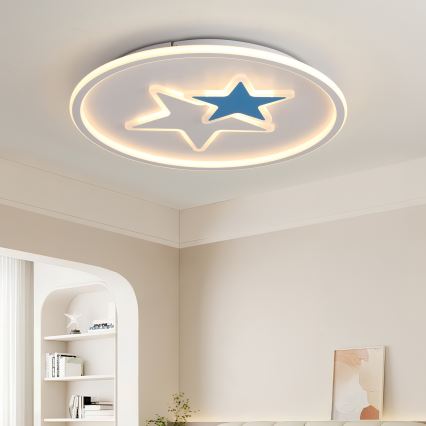 Brilagi - LED otroška stropna svetilka STARS LED/35W/230V premer 53 cm