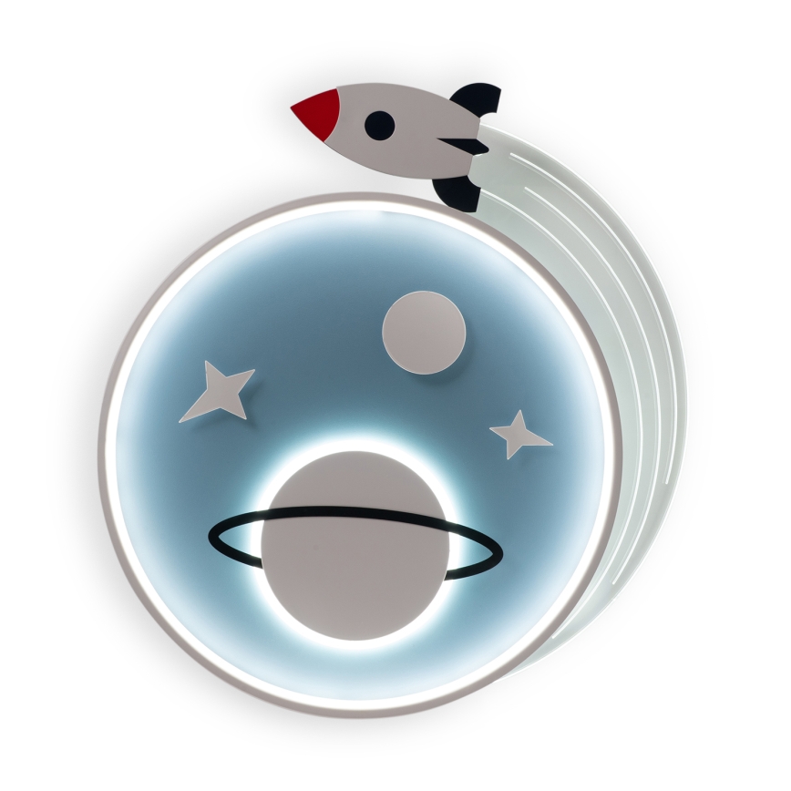 Brilagi - LED otroška stropna svetilka STARSHIP LED/64W/230V 3000/4500/6000K modra