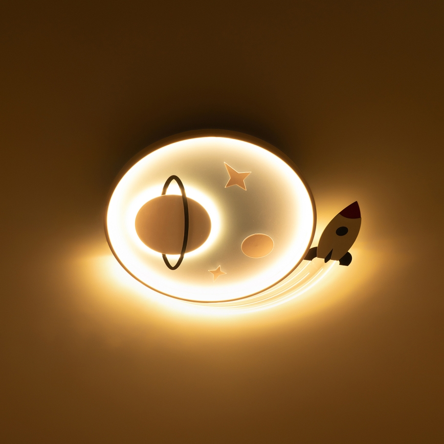 Brilagi - LED otroška stropna svetilka STARSHIP LED/64W/230V 3000/4500/6000K modra