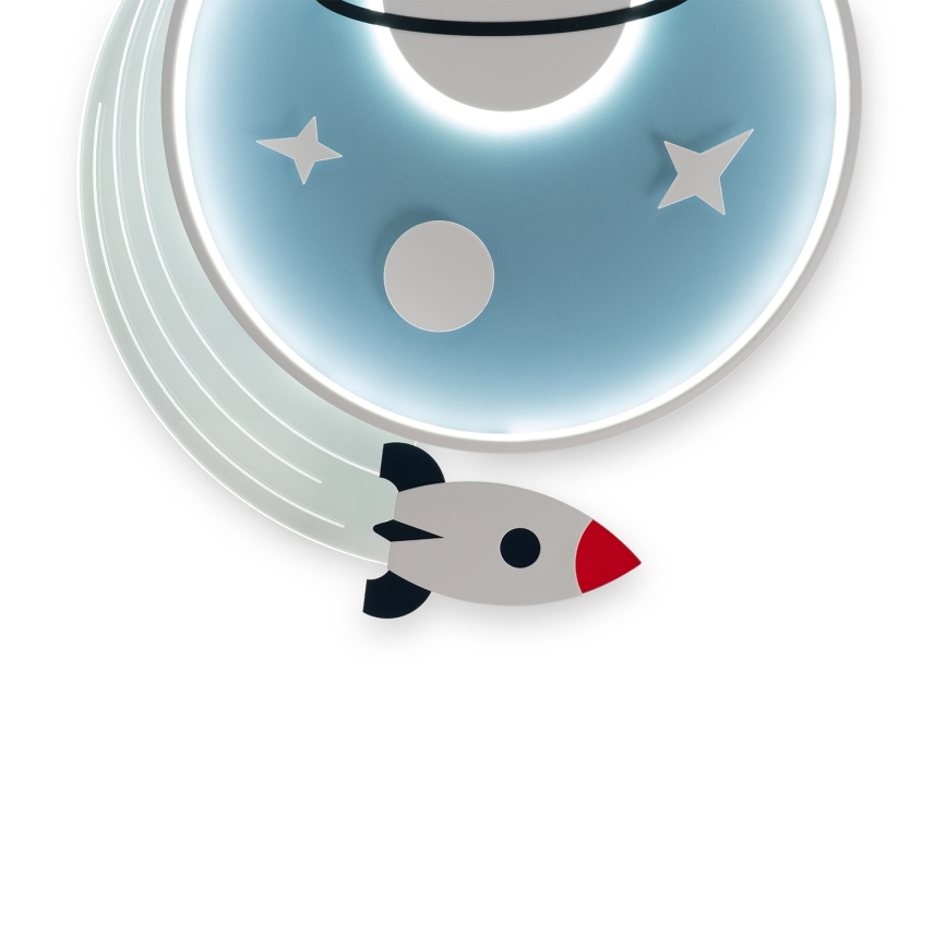 Brilagi - LED otroška stropna svetilka STARSHIP LED/64W/230V 3000/4500/6000K modra