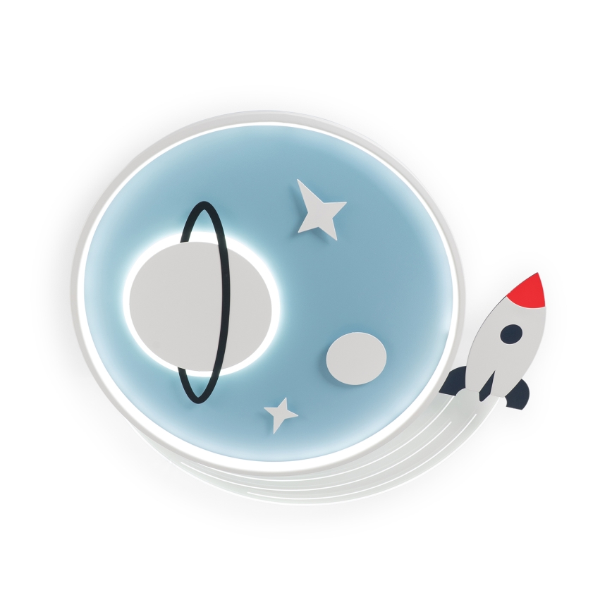 Brilagi - LED otroška stropna svetilka STARSHIP LED/64W/230V 3000/4500/6000K modra