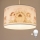 Brilagi - LED otroški lestenec na vrvici BOBO 1x E27/60W/230V, premer 35 cm, rožnata/vile
