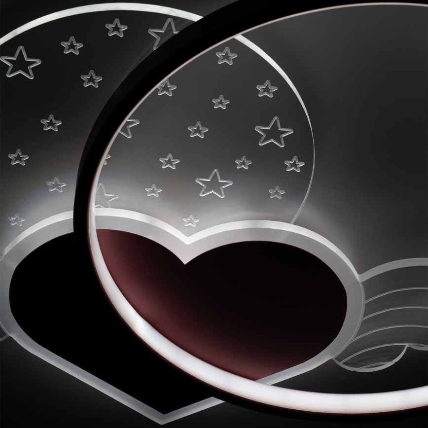 Brilagi - LED otroško stropno svetilo LOVE LED/48W/230V 3000/4500/6000K roza