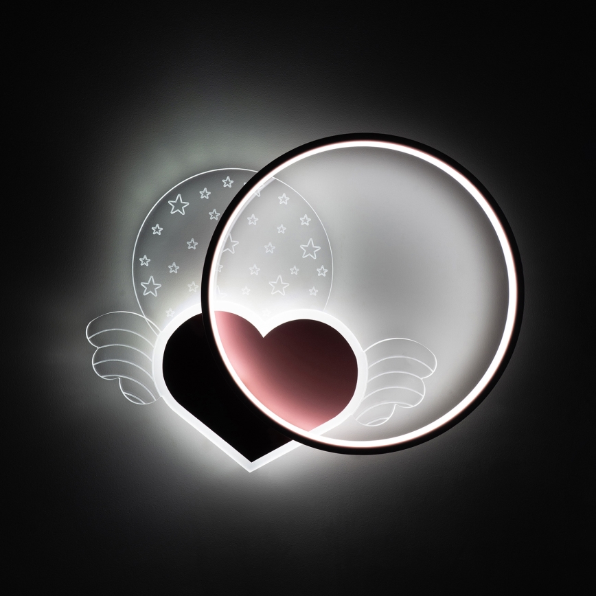 Brilagi - LED otroško stropno svetilo LOVE LED/48W/230V 3000/4500/6000K roza