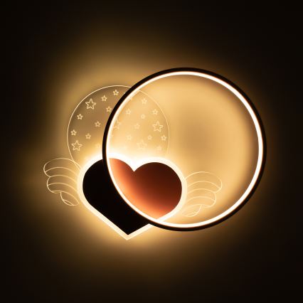 Brilagi - LED otroško stropno svetilo LOVE LED/48W/230V 3000/4500/6000K roza