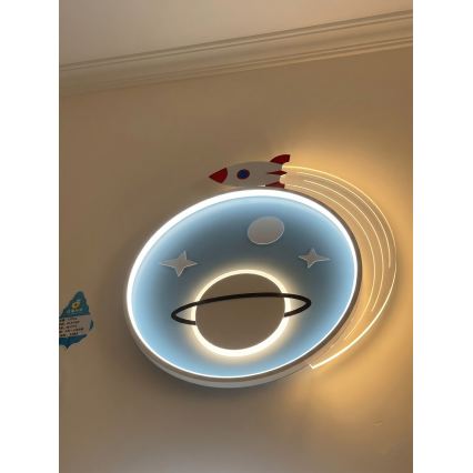 Brilagi -LED Otroško stropno svetilo STARSHIP LED/64W/230V 3000/4500K modra