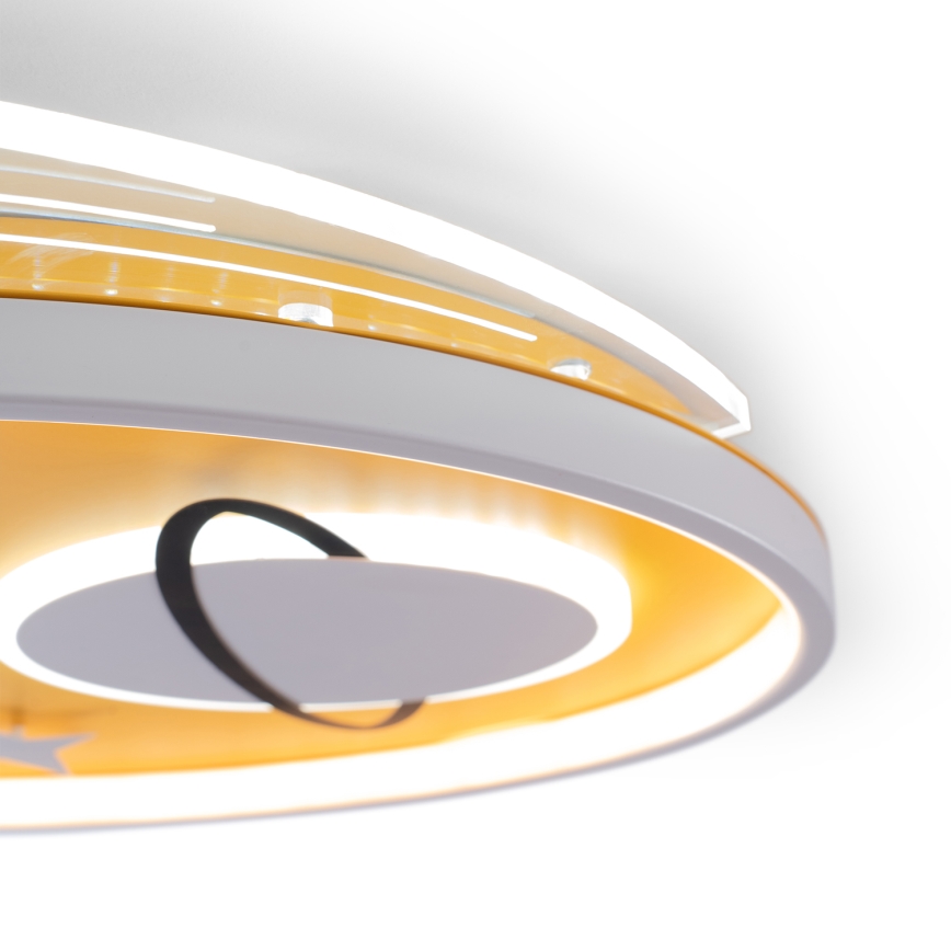 Brilagi -LED Otroško stropno svetilo STARSHIP LED/64W/230V 3000/4500K rumeno