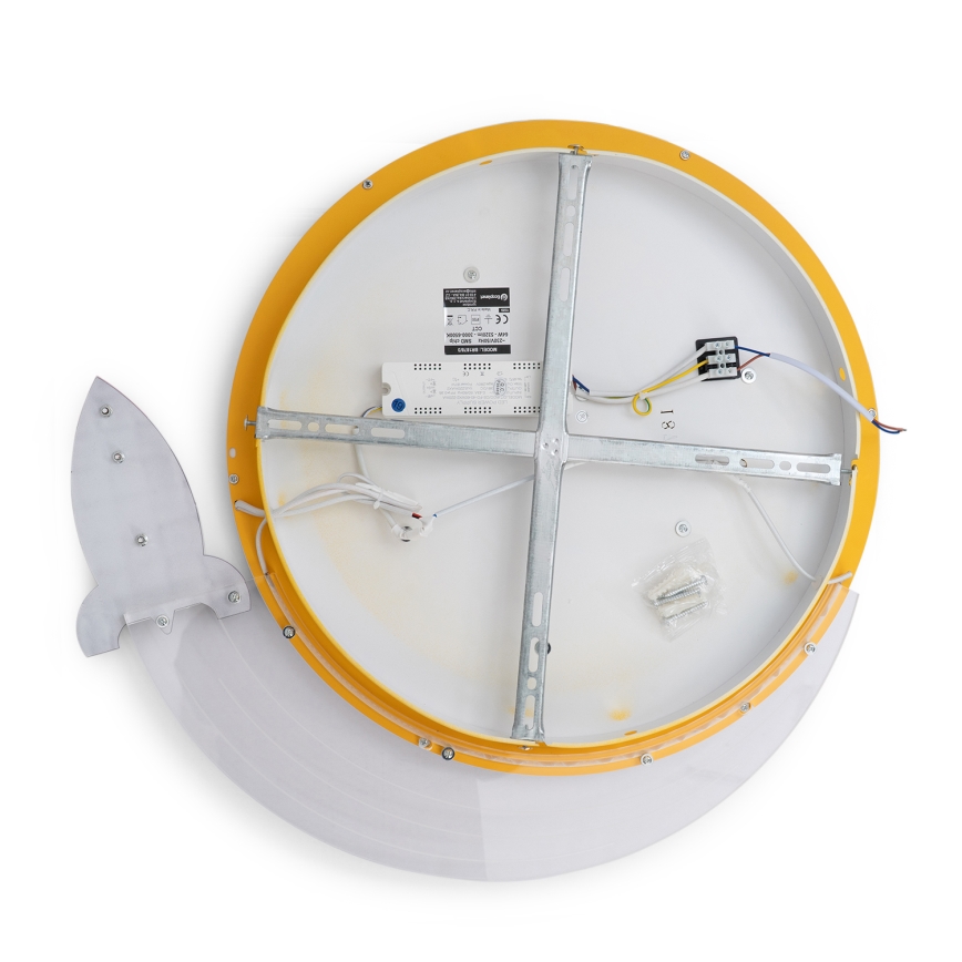 Brilagi -LED Otroško stropno svetilo STARSHIP LED/64W/230V 3000/4500K rumeno