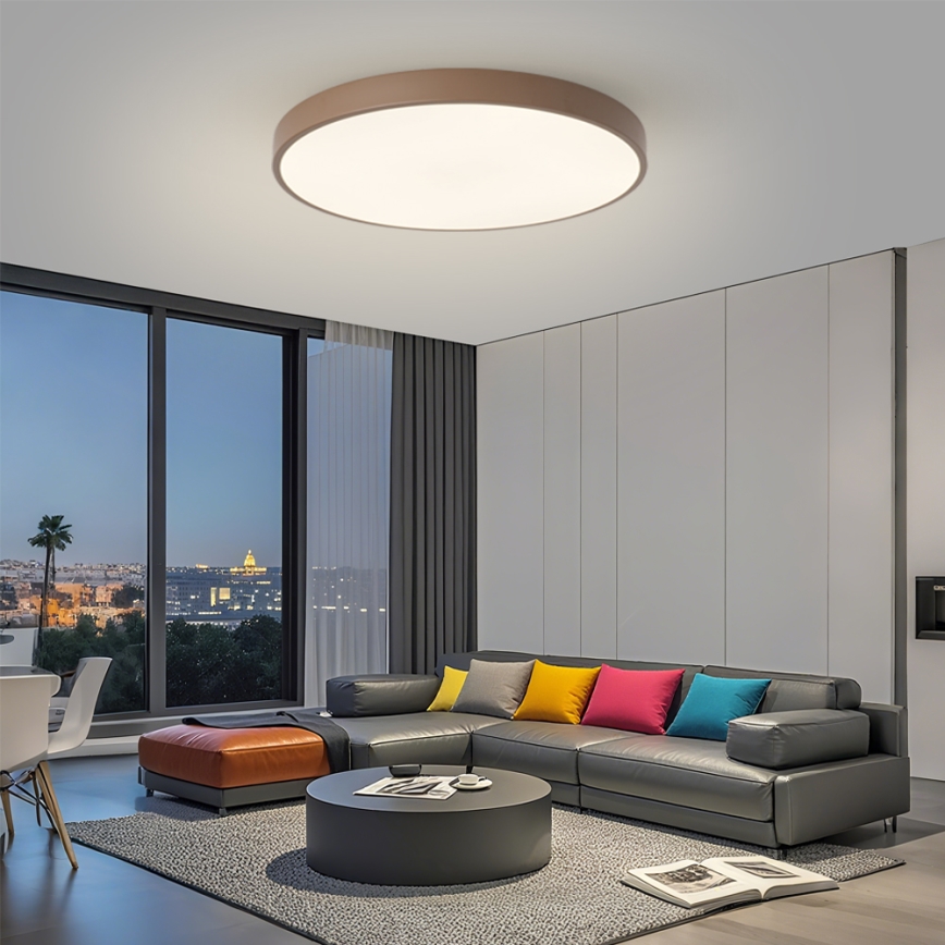 Brilagi - Zatemnljivo LED svetilo POOL SMART LED/100W/230V, premer 80 cm, Wi-Fi Tuya + daljinski upravljalnik, rjavo