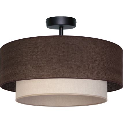 Brilagi - LED plafonjera BOHO ECO 1xE27/10W/230V premer 40 cm rjava/kremna