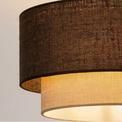 Brilagi - LED plafonjera BOHO ECO 1xE27/10W/230V premer 40 cm rjava/kremna