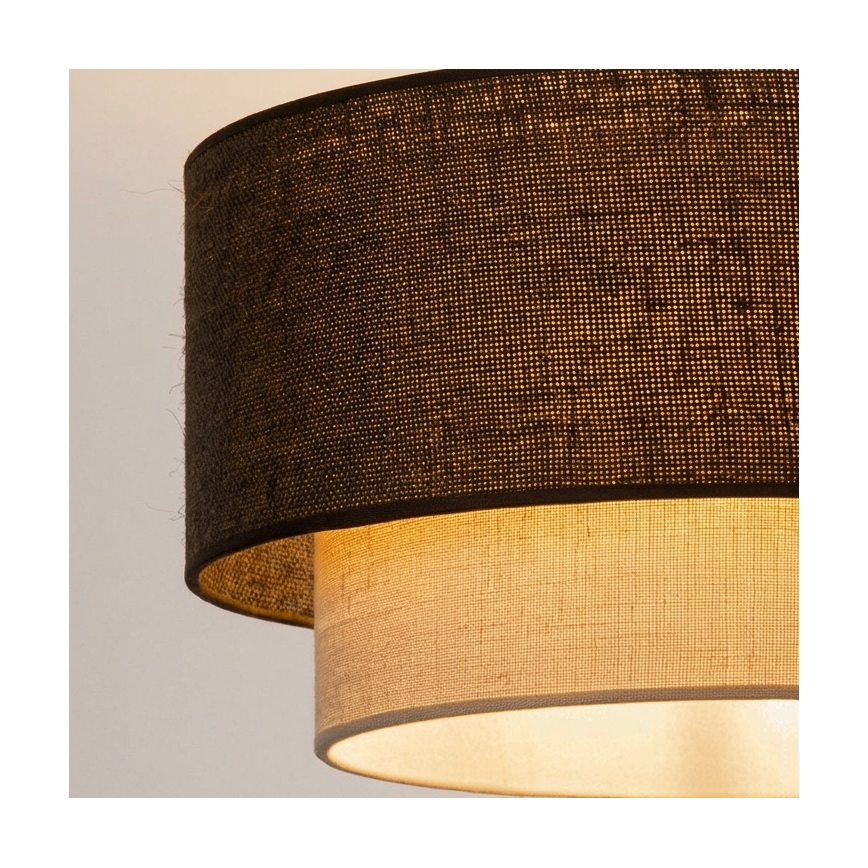 Brilagi - LED plafonjera BOHO ECO 1xE27/10W/230V premer 40 cm rjava/kremna