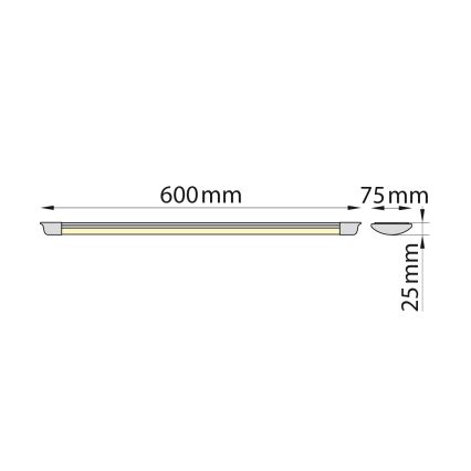 Brilagi - LED Podelementna svetilka AVERO LED/16W/230V 60 cm