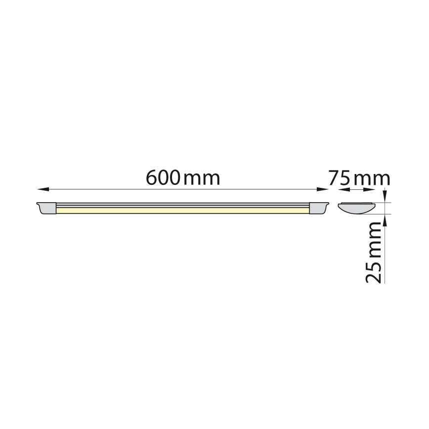 Brilagi - LED Podelementna svetilka AVERO LED/16W/230V 60 cm