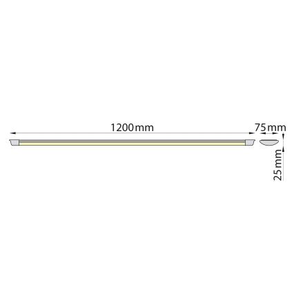 Brilagi - LED Podelementna svetilka AVERO LED/32W/230V 120 cm