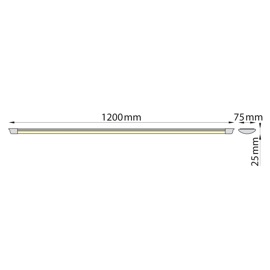 Brilagi - LED Podelementna svetilka AVERO LED/32W/230V 120 cm