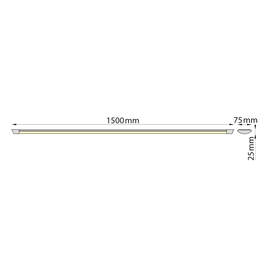 Brilagi - LED Podelementna svetilka AVERO LED/45W/230V 150 cm