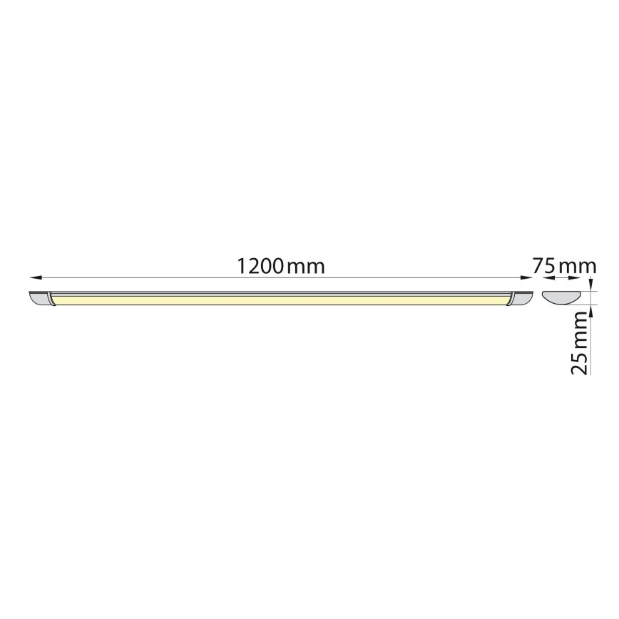 Brilagi - LED Podelementna svetilka LUMA LED/32W/230V 120 cm