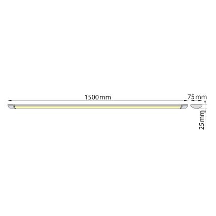 Brilagi - LED Podelementna svetilka LUMA LED/40W/230V 150 cm