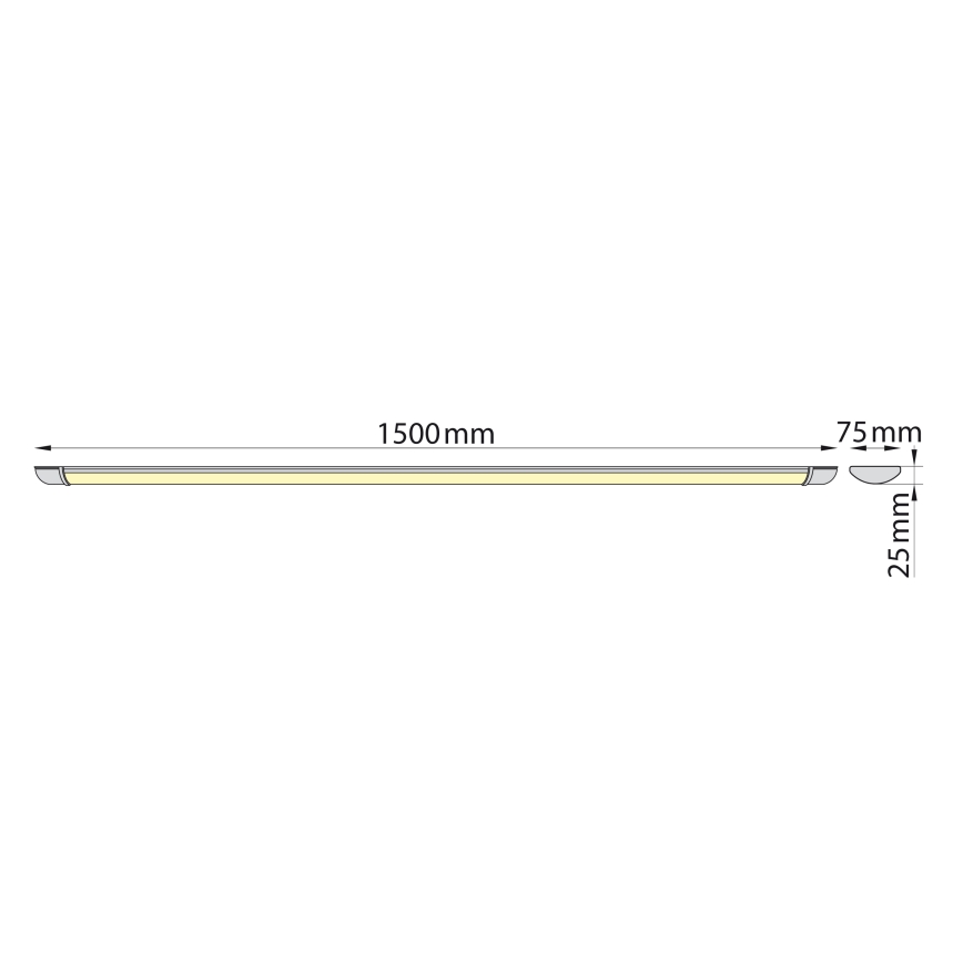 Brilagi - LED Podelementna svetilka LUMA LED/40W/230V 150 cm