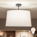 Brilagi - LED površinsko montiran lestenec CERIA 1xE27/60W/230V premer 45 cm črna/bela