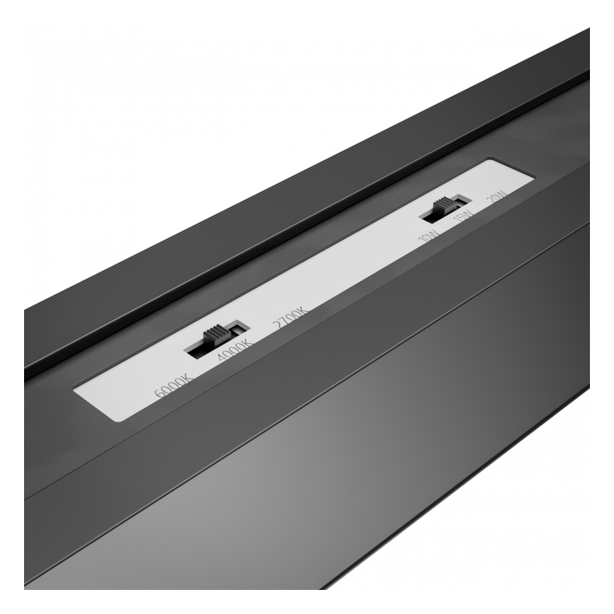 Brilagi - LED stropna nadgradna svetilka FULLDAY LED/30/40/50W/230V 2700/4000/6000K 150 cm UGR19 črna