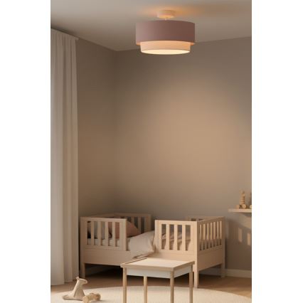 Brilagi - LED površinsko pritrjen lestenec BOHO BOBO 1xE27/60W/230V, premer 40 cm, rožnata/kremna