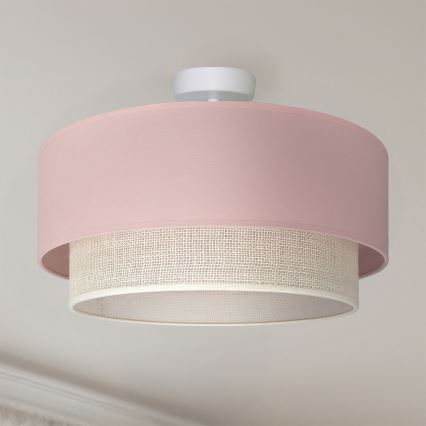 Brilagi - LED površinsko pritrjen lestenec BOHO BOBO 1xE27/60W/230V, premer 40 cm, rožnata/kremna