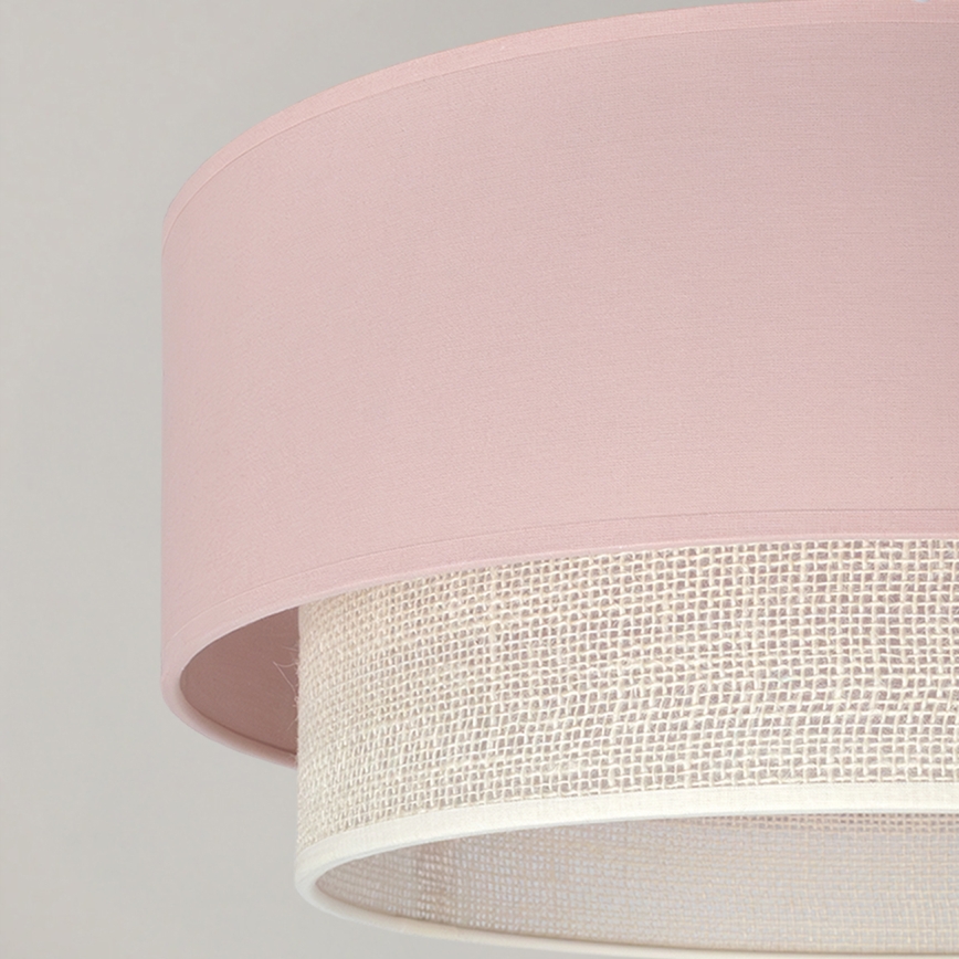 Brilagi - LED površinsko pritrjen lestenec BOHO BOBO 1xE27/60W/230V, premer 40 cm, rožnata/kremna