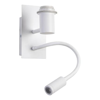 Brilagi - LED prilagodljiva stenska svetilka NUBILA 1xE27/25W/230V + LED/3W bela/oranžna