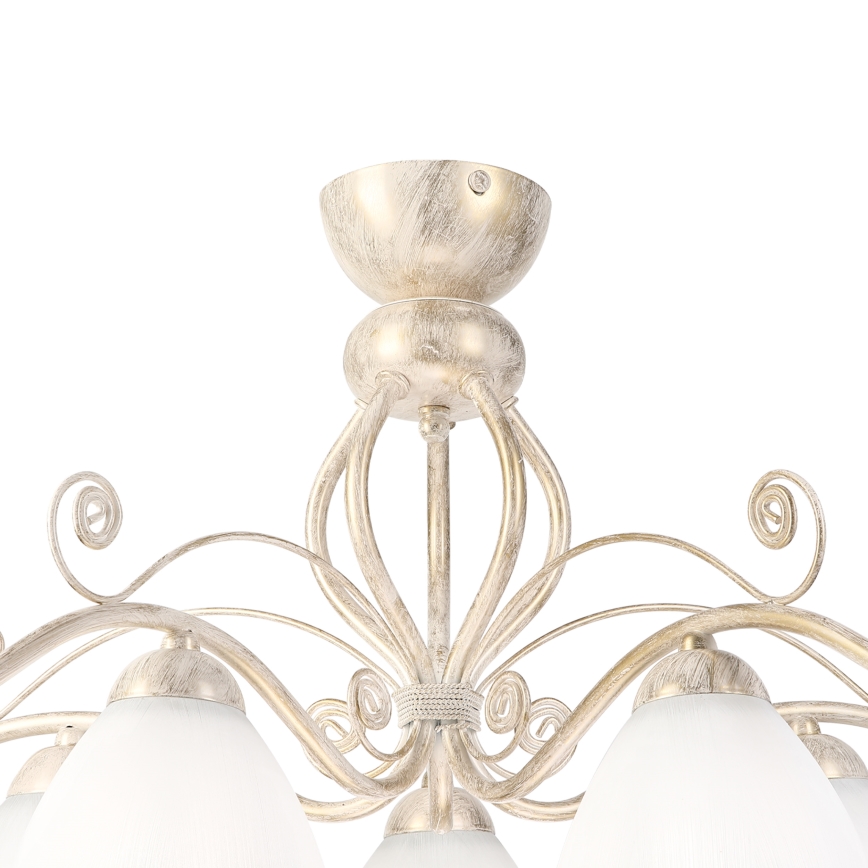 Brilagi - LED pritrjen lestenec ANTICO 5xE27/60W/230V 3000K bela patina