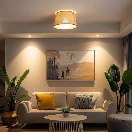 Brilagi - LED pritrjen lestenec CERIA 1xE27/40W/230V premer 35 cm bež