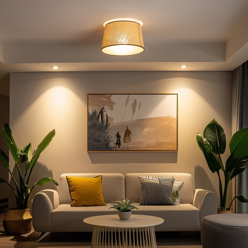 Brilagi - LED pritrjen lestenec CERIA 1xE27/40W/230V Ø 35 cm bež