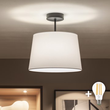 Brilagi - LED pritrjen lestenec CERIA 1xE27/60W/230V premer 30 cm črna/bela
