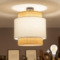 Brilagi - LED pritrjen lestenec CERIA 1xE27/60W/230V premer 40 cm črna/bež/bela