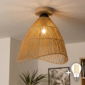 BRILAGI - LED pritrjen lestenec CERIA BOHO 1xE27/40W/230V, premer 50 cm, rjava/hrast