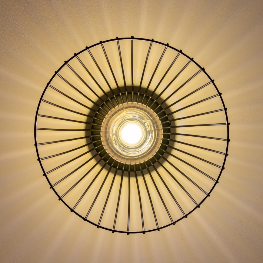 Brilagi - LED pritrjen lestenec CERIA WIRE 1xE27/40W/230V premer 30 cm črna