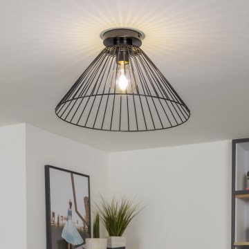 Brilagi - LED pritrjen lestenec CERIA WIRE 1xE27/40W/230V premer 45 cm črna