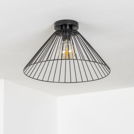 Brilagi - LED pritrjen lestenec CERIA WIRE 1xE27/40W/230V premer 45 cm črna