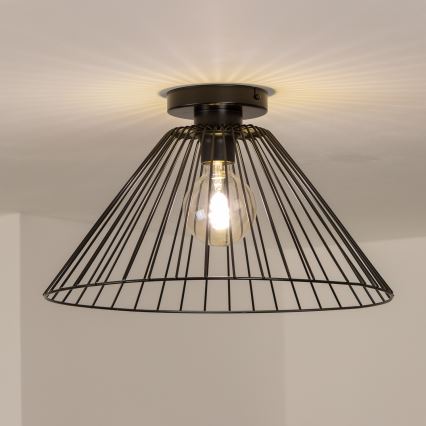 Brilagi - LED pritrjen lestenec CERIA WIRE 1xE27/40W/230V premer 45 cm črna