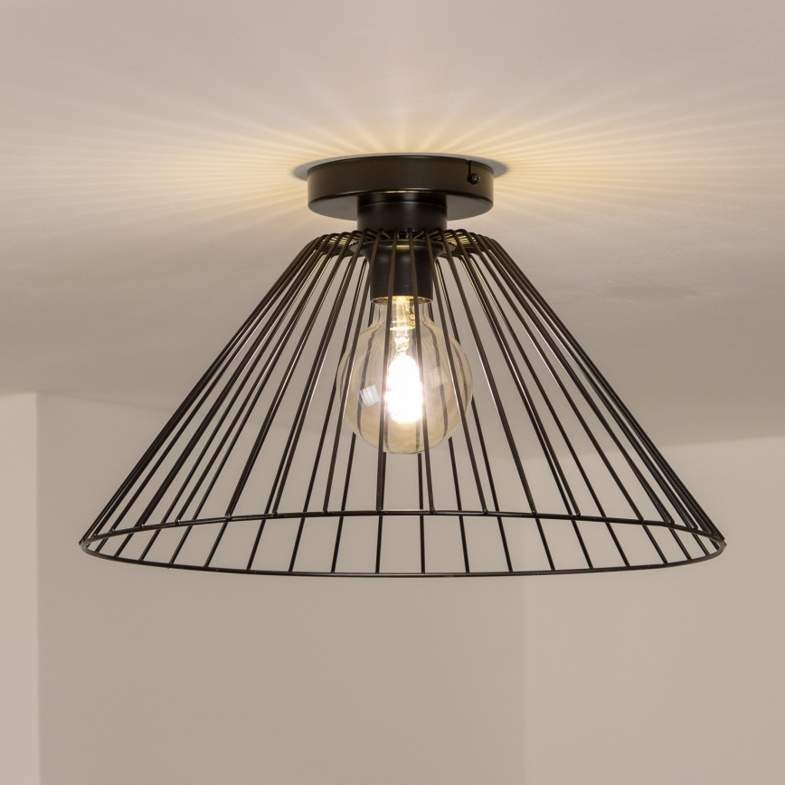 Brilagi - LED pritrjen lestenec CERIA WIRE 1xE27/40W/230V premer 45 cm črna