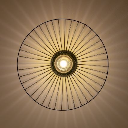 Brilagi - LED pritrjen lestenec CERIA WIRE 1xE27/40W/230V premer 45 cm črna