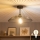 Brilagi - LED pritrjen lestenec CERIA WIRE 1xE27/60W/230V premer 38 cm črn