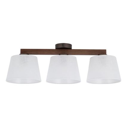 BRILAGI - LED pritrjen lestenec LATTE 3xE27/15W/230V borovica/bela