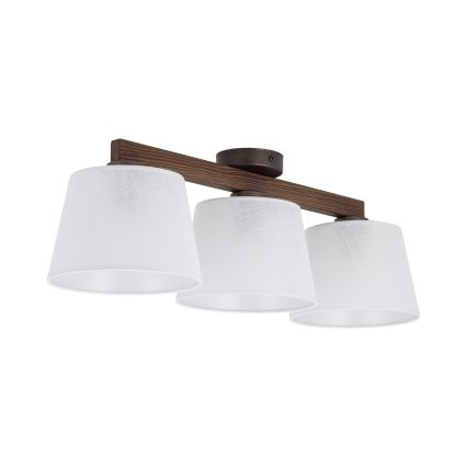 BRILAGI - LED pritrjen lestenec LATTE 3xE27/15W/230V borovica/bela