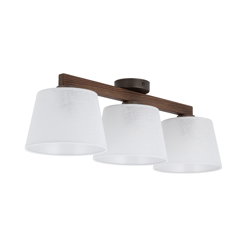 BRILAGI - LED pritrjen lestenec LATTE 3xE27/15W/230V borovica/bela