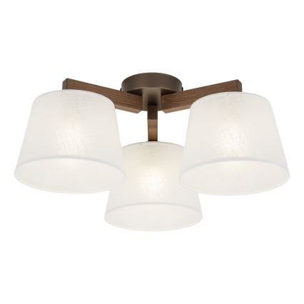 BRILAGI - LED Pritrjen lestenec LATTE 3xE27/15W/230V borovica/bela