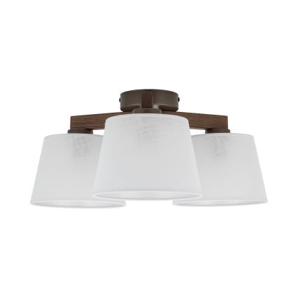 BRILAGI - LED Pritrjen lestenec LATTE 3xE27/15W/230V borovica/bela
