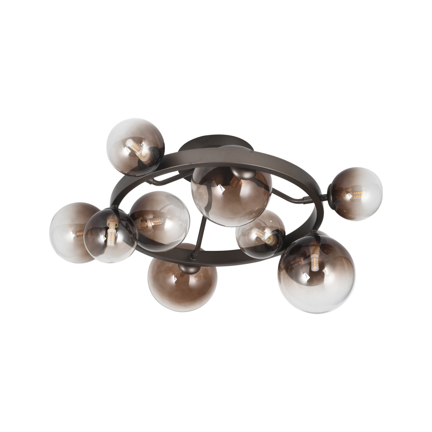 Brilagi - LED pritrjen lestenec MILLA 10xG9/3W/230V rjava/dimna rjava