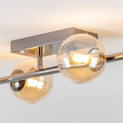 Brilagi - LED pritrjen lestenec MILLA 4xG9/3W/230V črn krom/zlata